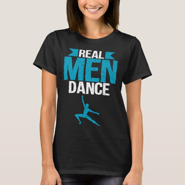 Camiseta Distressed Retro Vintage Male Ballet Dancer (Frente)