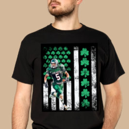 Camiseta Distressed St. Patrick’s Day Football T- shirt 