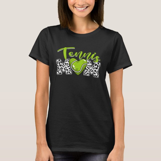 Camiseta Distressed Tennis Heart Tennis Mom Mother s Day (Frente)