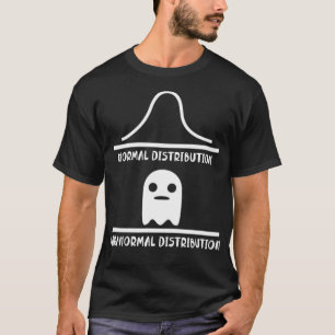 Camiseta Distribuição Normal Distribuição Paranormal Ma