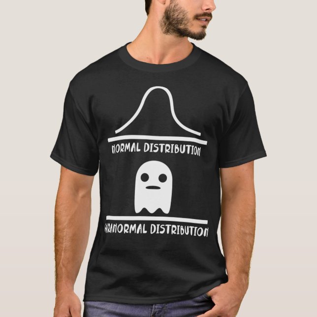 Camiseta Distribuição Normal Distribuição Paranormal Matemá (Frente)
