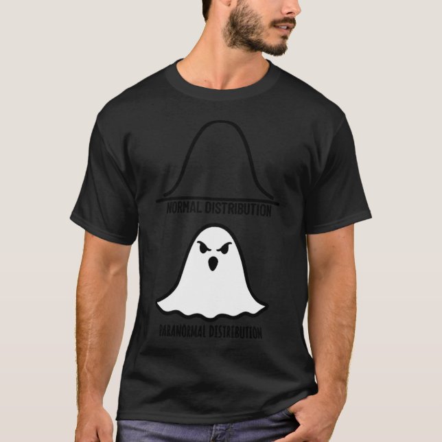 Camiseta Distribuição Paranormal Matemática Fantasma Ge (Frente)