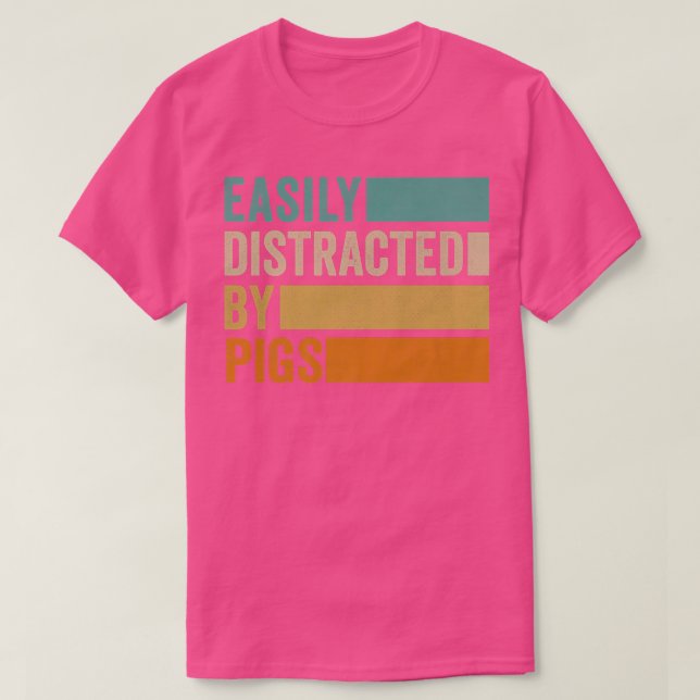 Camiseta Distribuído Facilmente Pelo Pigs Premium 1288 (Frente do Design)