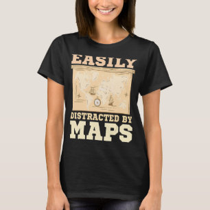 Camiseta Distribuído Facilmente Por Mapeamento Geográfico 1