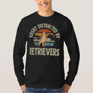 Camiseta Distribuído Facilmente Por Retrievers Ouro Retriev