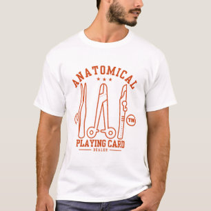 Camiseta Distribuidor de cartas de jogar anatômicas