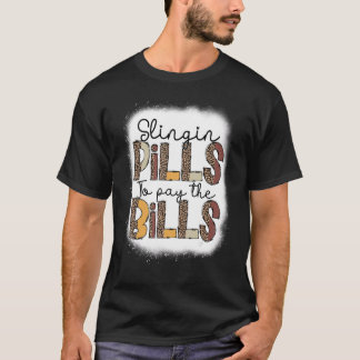 Camiseta distribuindo pílulas enfermeira farmácia farmacêut