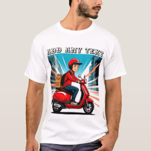 Camiseta Distribuir o Cavaleiro no Patinete Moderno