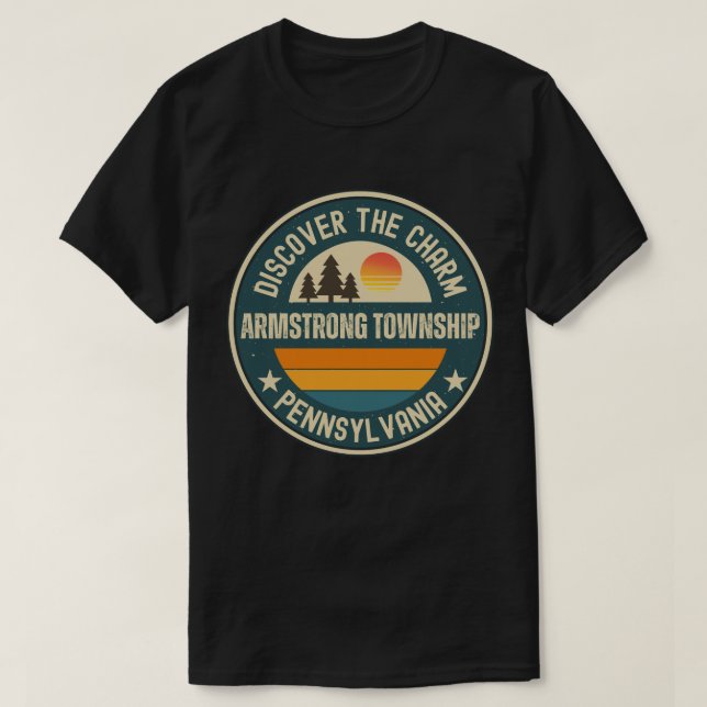 Camiseta Distrito de Armstrong, Pensilvânia (Frente do Design)