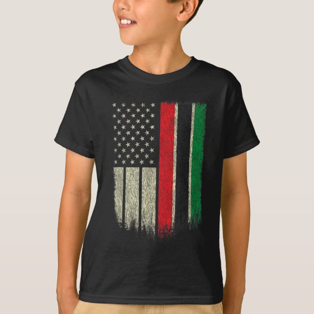 Camiseta Distrito de Bandeira Pan-Africana da UNIA (Frente)