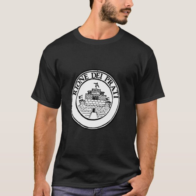 Camiseta Distrito de Prati - Símbolo dos distritos de Roma (Frente)