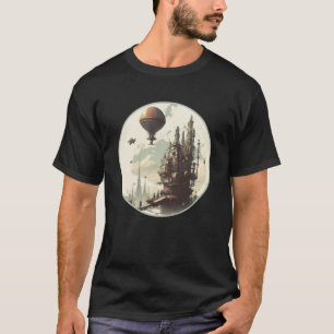 Camiseta Distrito de Steampunk Cidade Retro-Scifi - Gea Mec