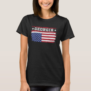 Camiseta Distrito Patriótico de Upside Down American Flag G