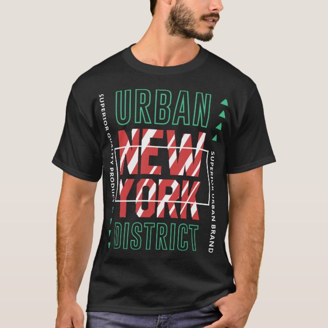 Camiseta Distrito Urbano de Nova Iorque (Frente)