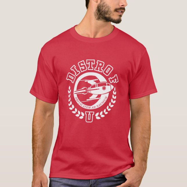 Camiseta Distro Foxtrot University design branco (Frente)