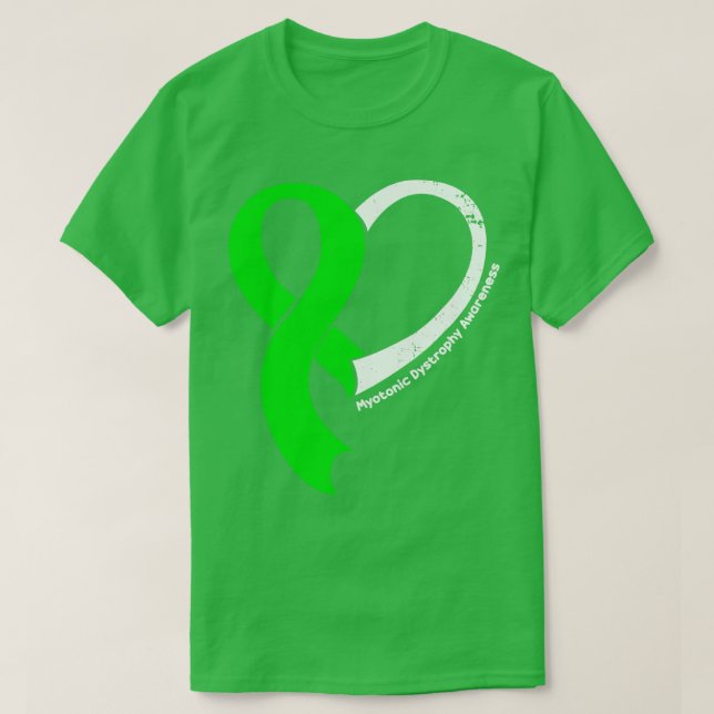 Camiseta Distrofia Myotónica Sensibilização Esperança Amor  (Frente do Design)