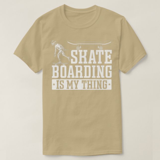 Camiseta Distúrbio de Halloween do Skeleton Skater  (Frente do Design)