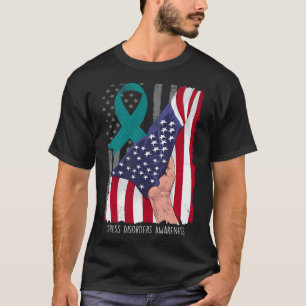 Camiseta Distúrbios de Estresse Conscientização Vintage Ban