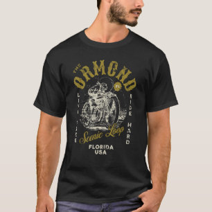 Camiseta Distúrbios de motocicleta Ormond Scenic Loop Flori