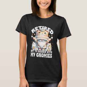 Camiseta Ditado de Aposentadoria da Dona do Gato, Gnomo Div