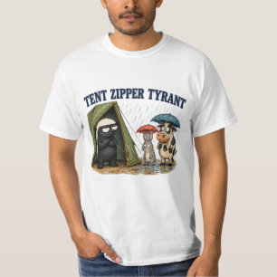 Camiseta Ditador do Zíper da Tenda Texugo Furioso Design de