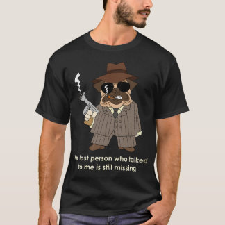 Camiseta ditados engraçados pug máfia pug