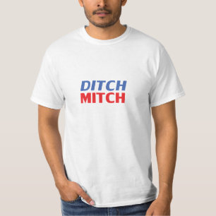 Camiseta "Ditch Mitch" azul vermelho