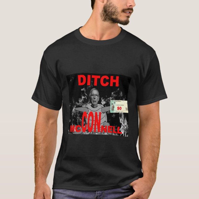 Camiseta Ditch Mitch McConnell Turtle Stimulus Check (Frente)