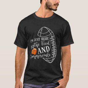 Camiseta Dito de Futebol ESTOU AQUI SÓ PELA COMIDA E COM