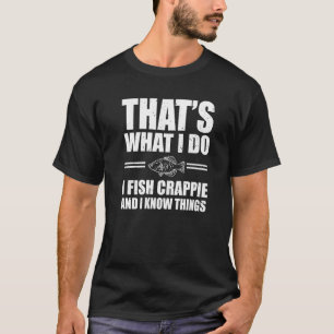 Camiseta Dito de pesca de Crappie Peixe de água doce