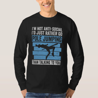 Camiseta Dito de Saltador de Vara para Atleta de Salto com