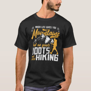 Camiseta Dito Divertido de Caminhada para Mochileiro Quando