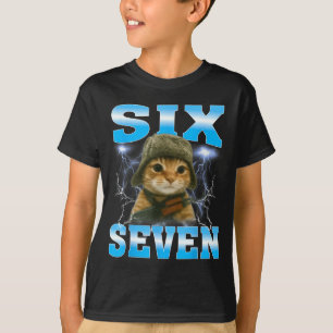 Camiseta Dito engraçado 67 Gatos Dor de Barriga Sobrevivent