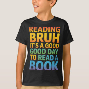 Camiseta Dito engraçado bom dia ler livro arco-íris