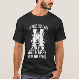 Camiseta Dito engraçado de cavalo Cuidados com os cascos Ca