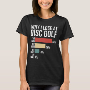 Camiseta Dito engraçado de golfe de disco Lançadores de fri