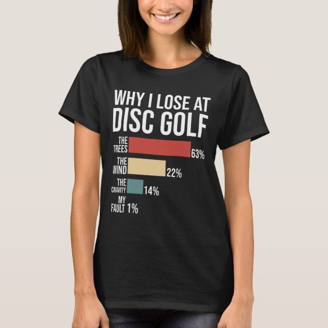 Camiseta Dito engraçado de golfe de disco Lançadores de fri (Frente)