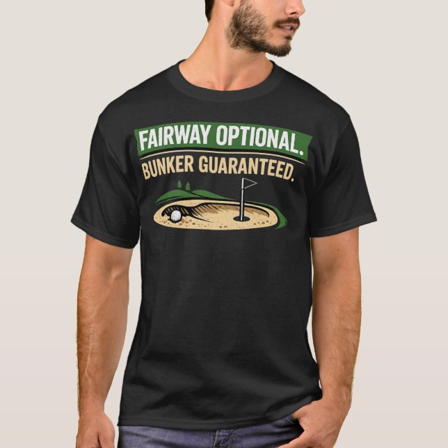 Camiseta Dito engraçado de golfe para golfista  (Frente)