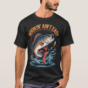 Camiseta Dito engraçado de pesca Piada Trocadilho