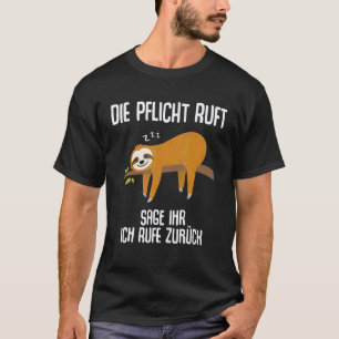 Camiseta Dito engraçado de preguiça Colega de trabalho func