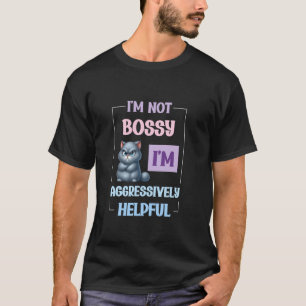 Camiseta Dito engraçado e autoritário Não sou autoritária s
