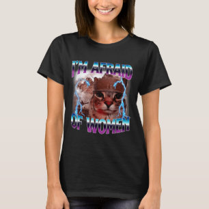 Camiseta Dito Engraçado Humor Medroso De Mulheres Meme De G