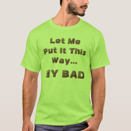 Camiseta Dito engraçado Meu mal humorístico