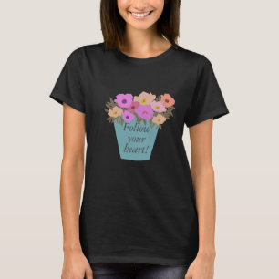 Camiseta Dito Positivo Siga Seu Bolinho De Coração