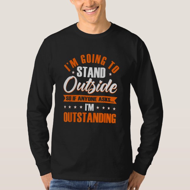 Camiseta Dito sarcástico engraçado, eu sou excepcional, sar (Frente)