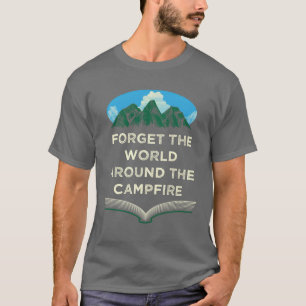 Camiseta Ditos de Acampamento ao Redor da Fogueira Camper Q