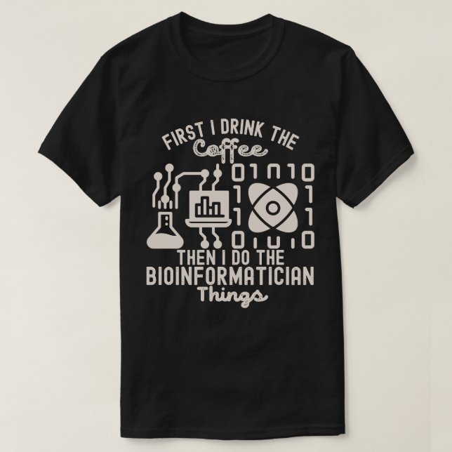 Camiseta Ditos de Bioinformática, Amantes da Bioinformática (Frente do Design)