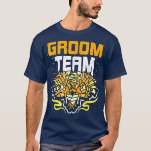 Camiseta Ditos de casamento da equipe do noivo despedida de