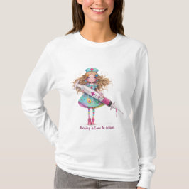 Camiseta Ditos de enfermeiros - A enfermagem é amor em ação