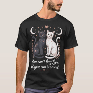 Camiseta Ditos de Resgate de Gatos para Gato Feral Animal